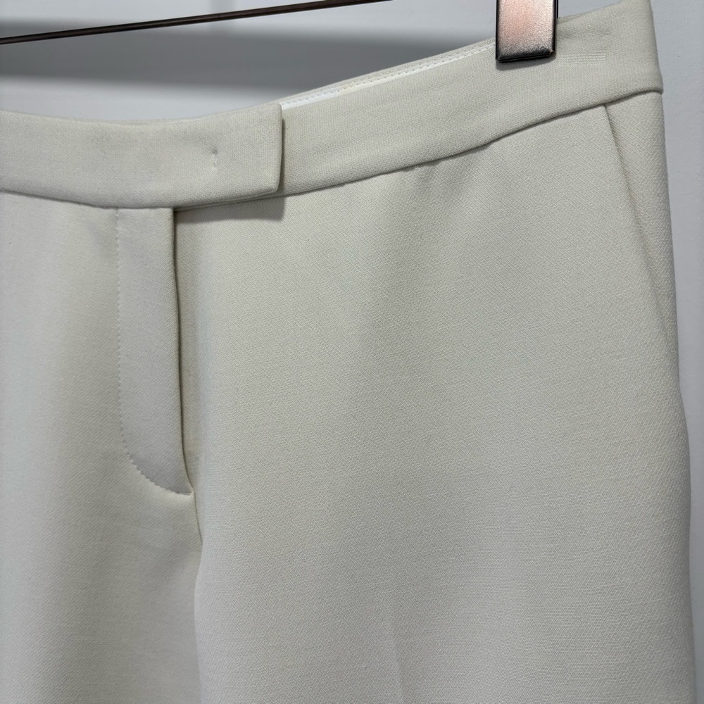 Ann Taylor Ivory Cream Stretch Slim Ankle Pants Size 6 - Picture 6 of 15